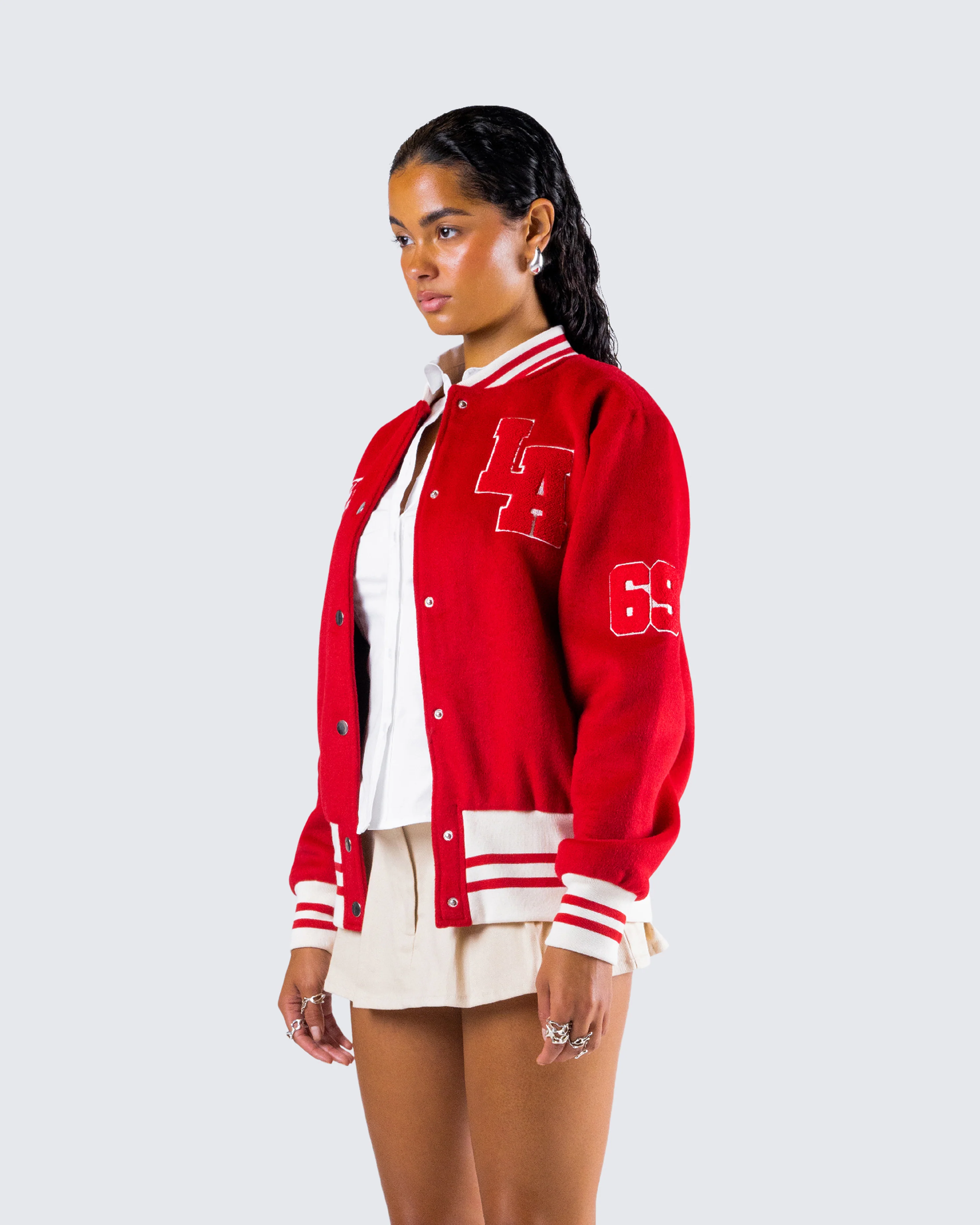 Palmer Red Varsity Jacket - Image 5