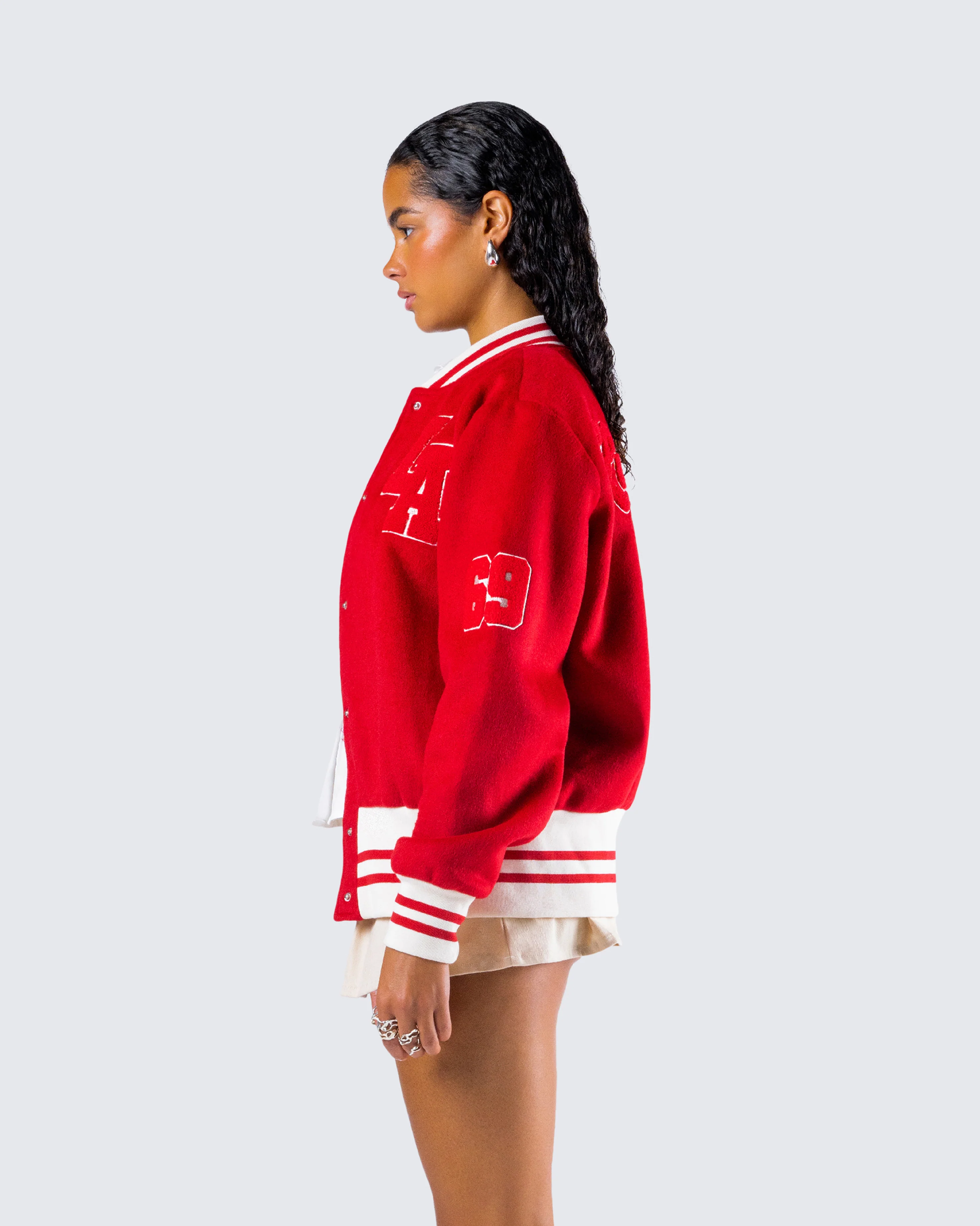 Palmer Red Varsity Jacket - Image 6