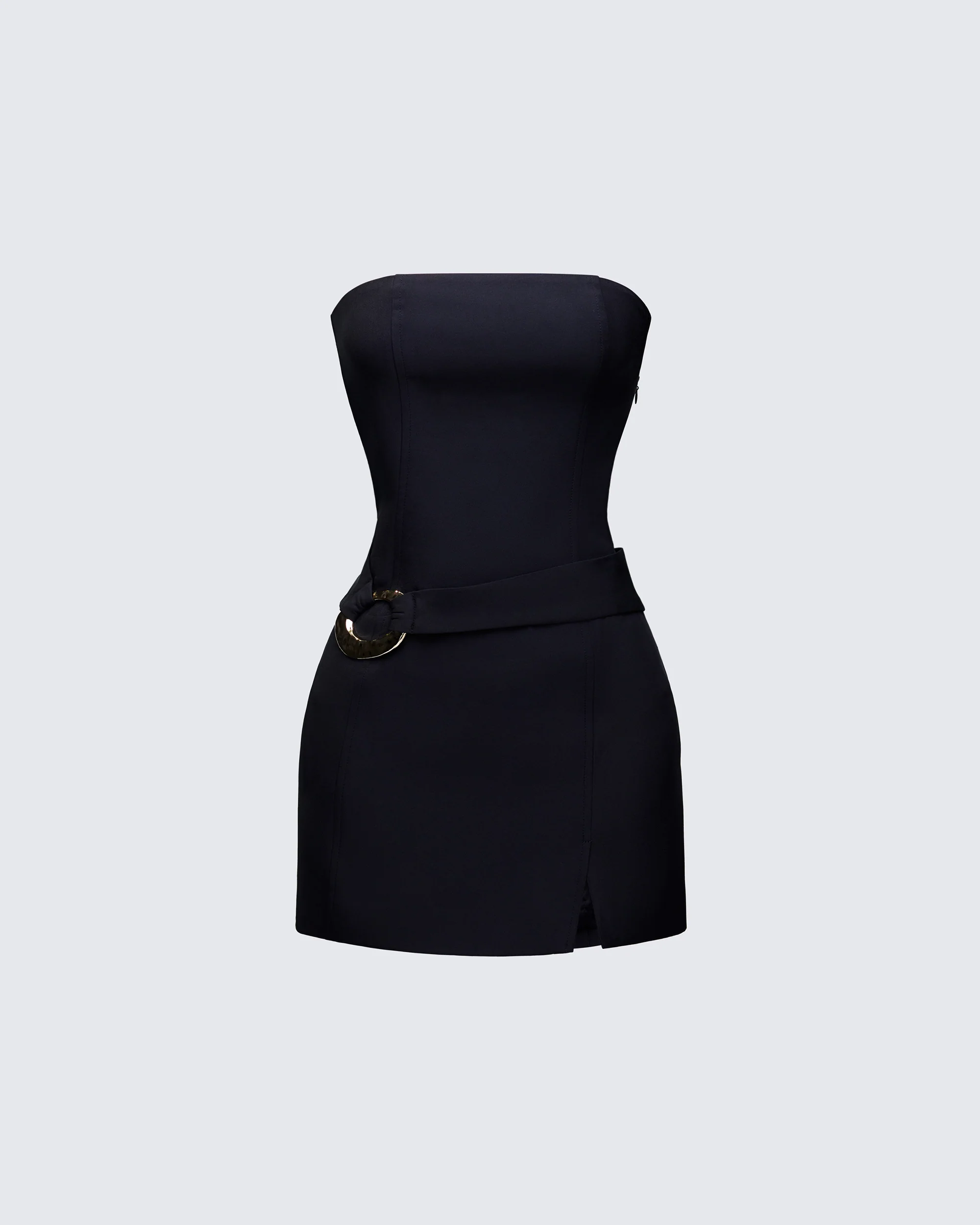 Pamela Black Belted Dress