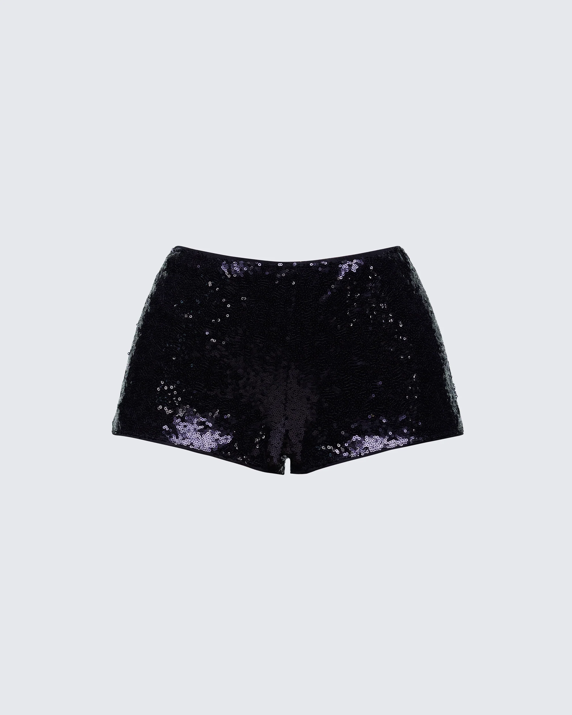 Posie Black Sequin Mini Shorts