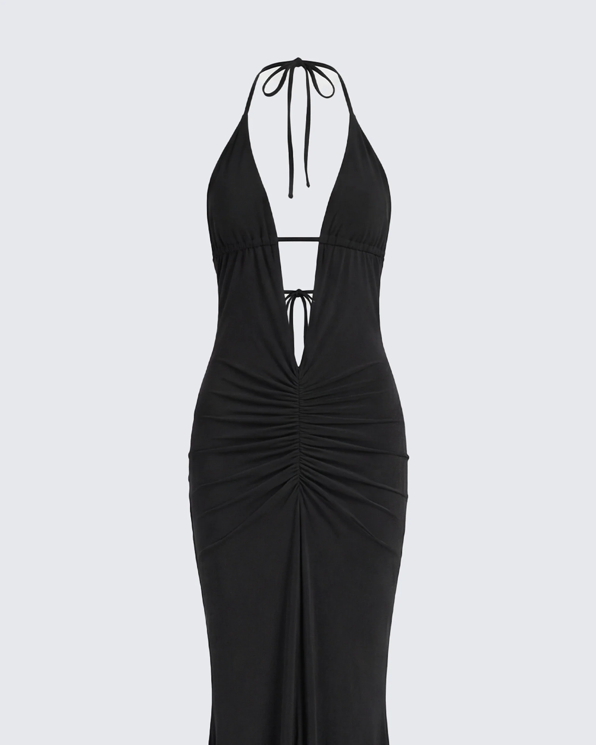 Ravie Black Halterneck Maxi Dress - Image 6