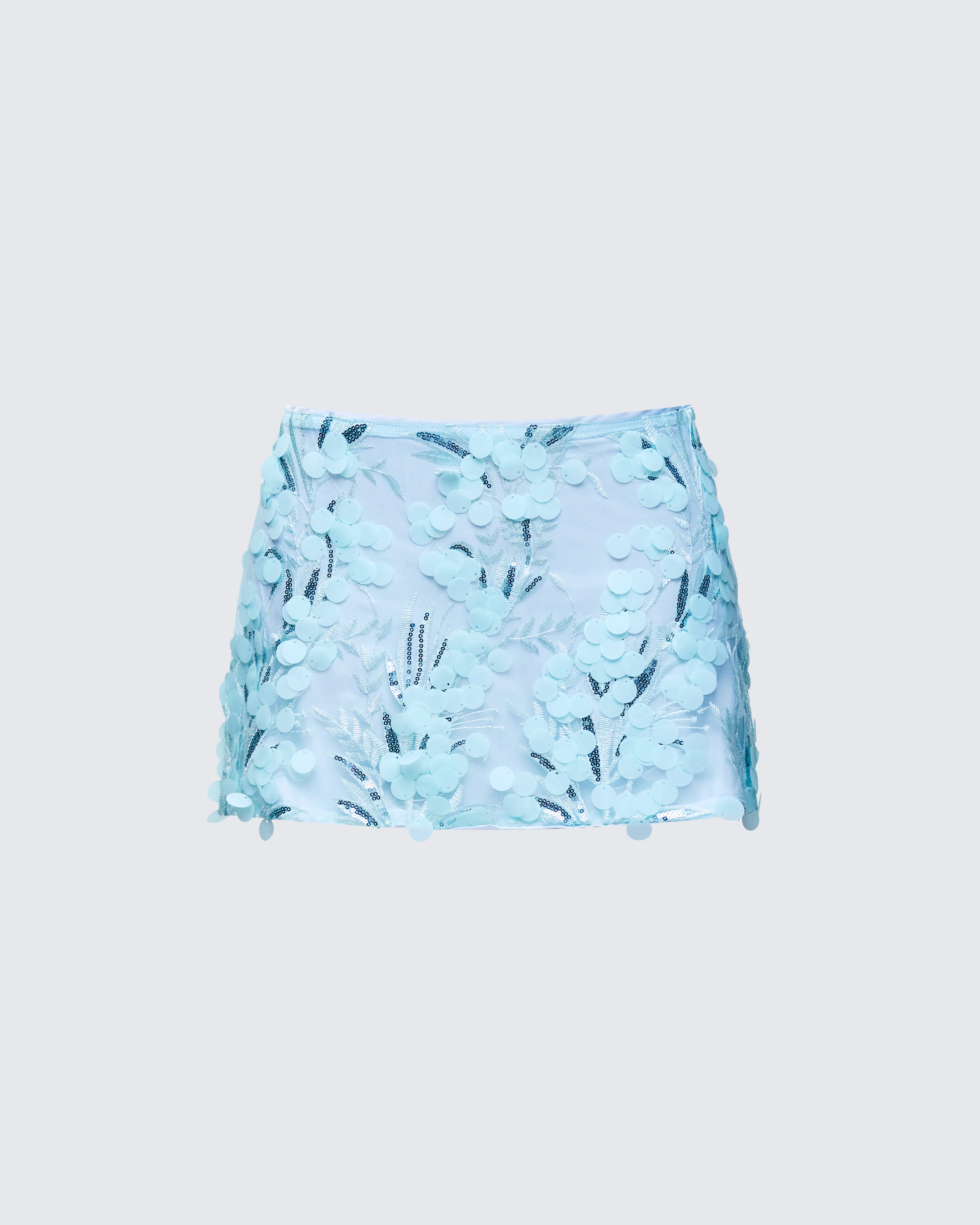 Rosalind Green Embellished Mini Skirt