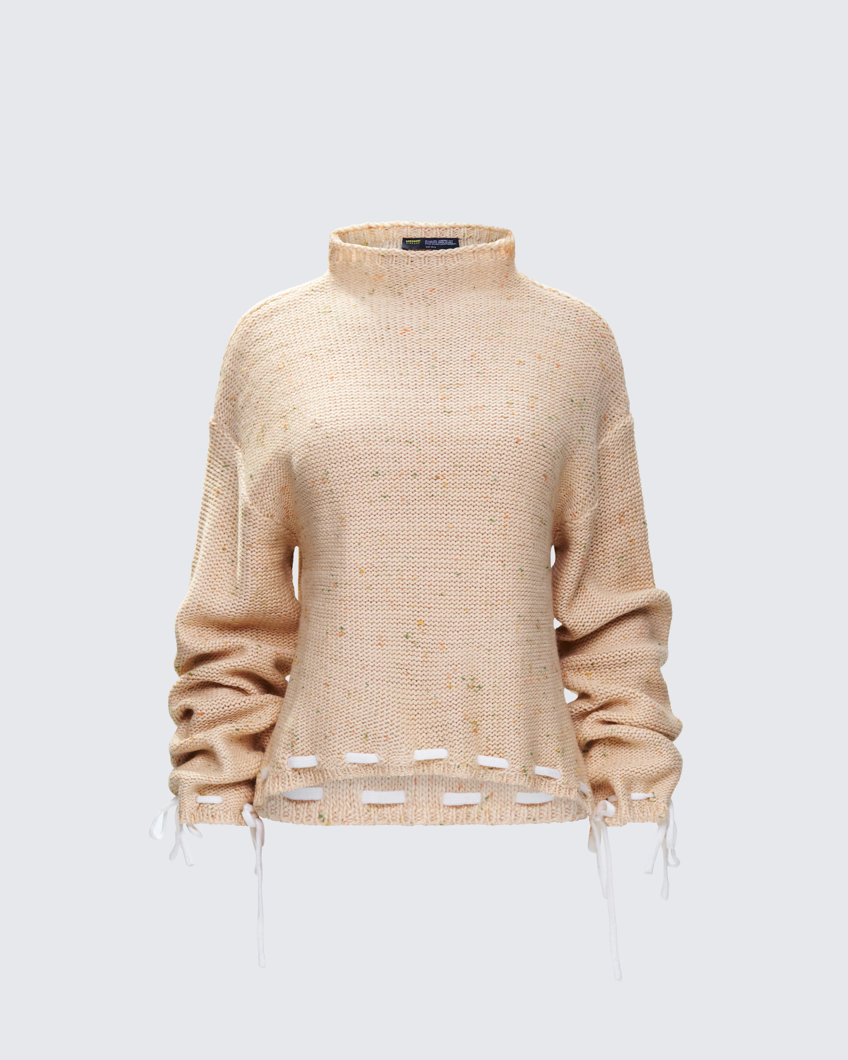 Roxane Muilti Coloured Hem Detailed Knit Jumper
