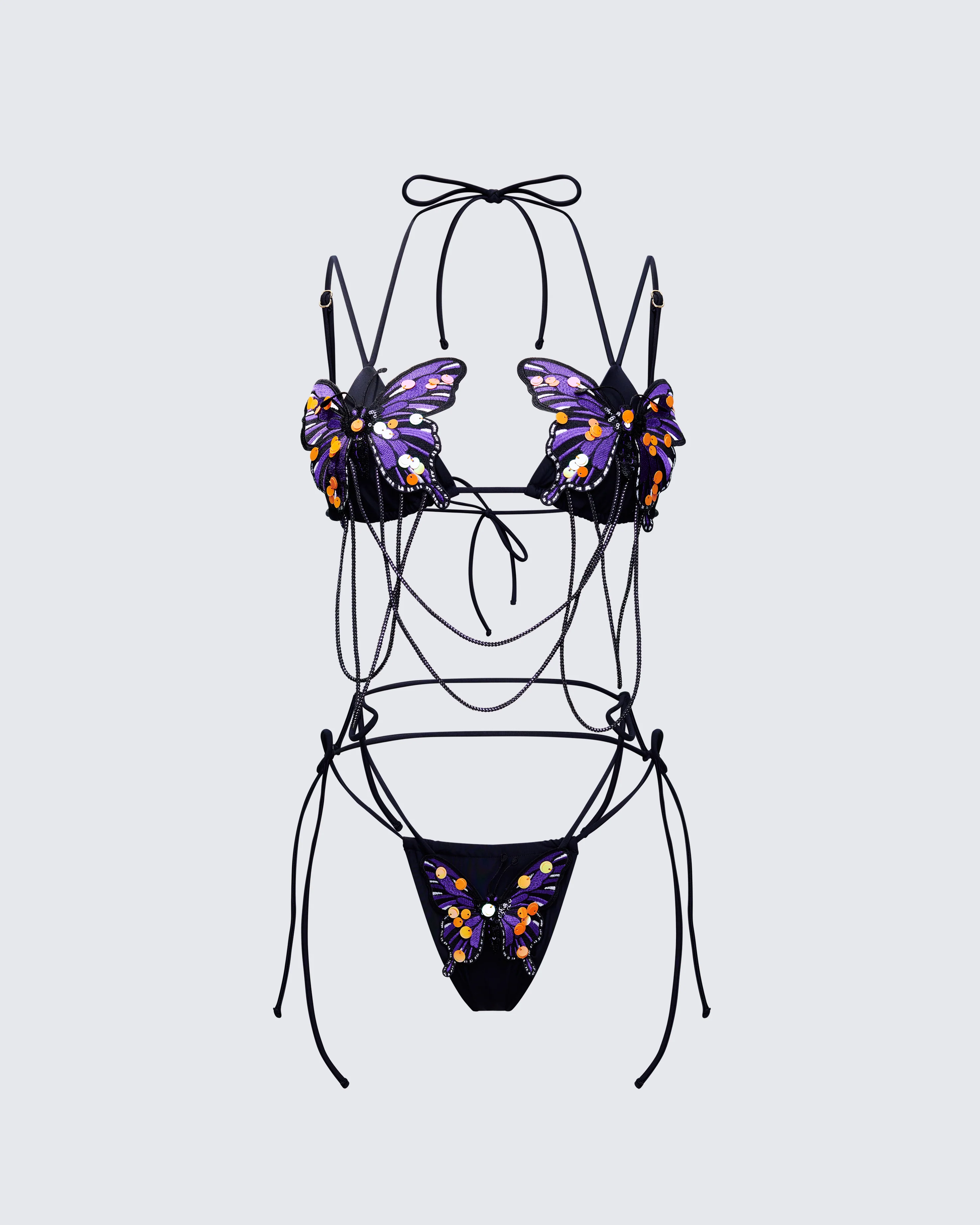 Saffy Butterfly Applique Bikini