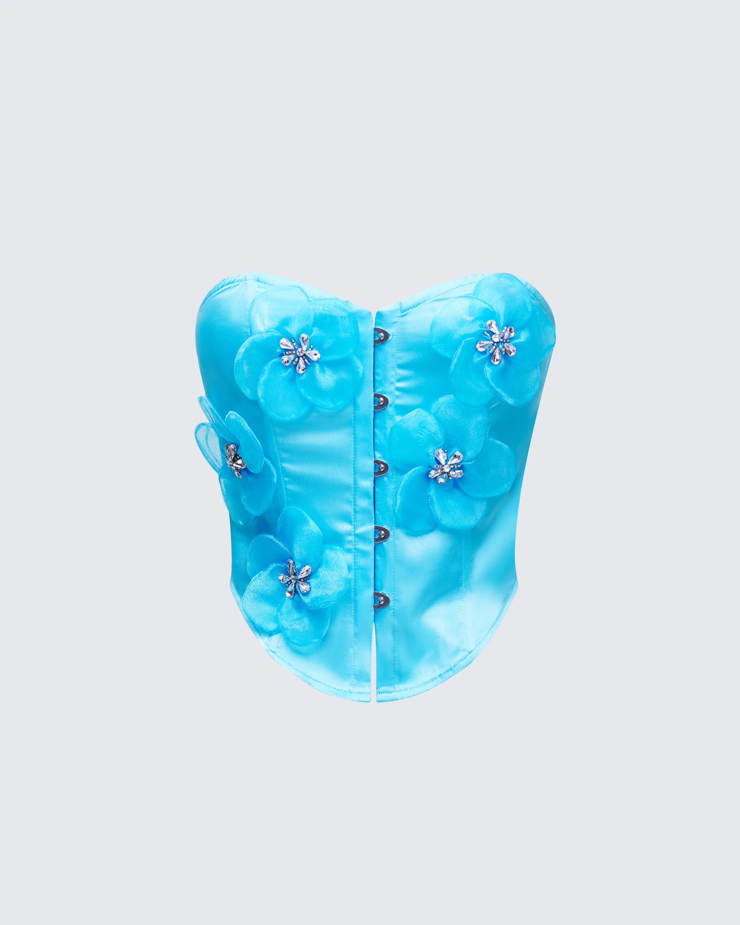 Saranna Blue Flower Corset