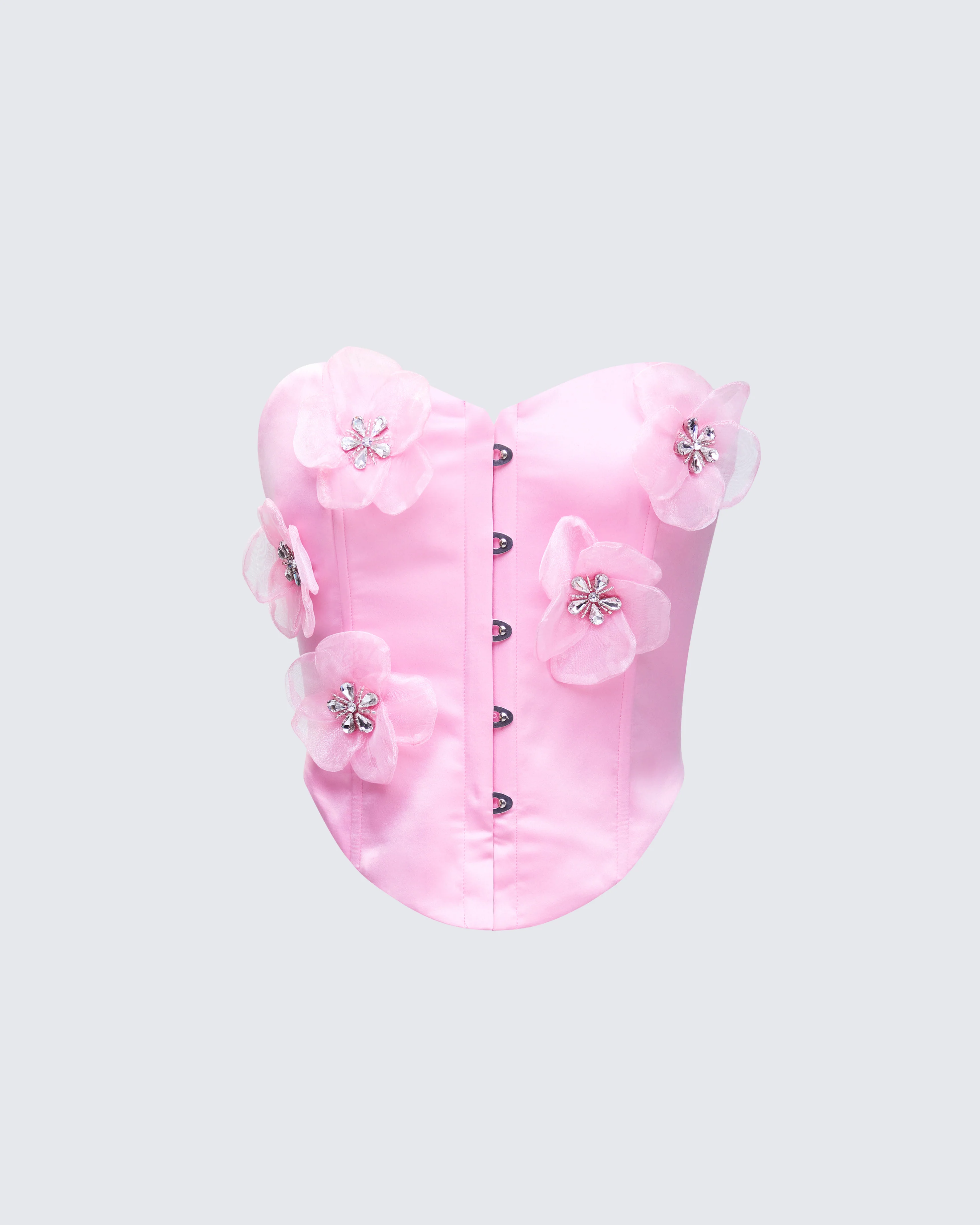 Saranna Pink Flower Corset