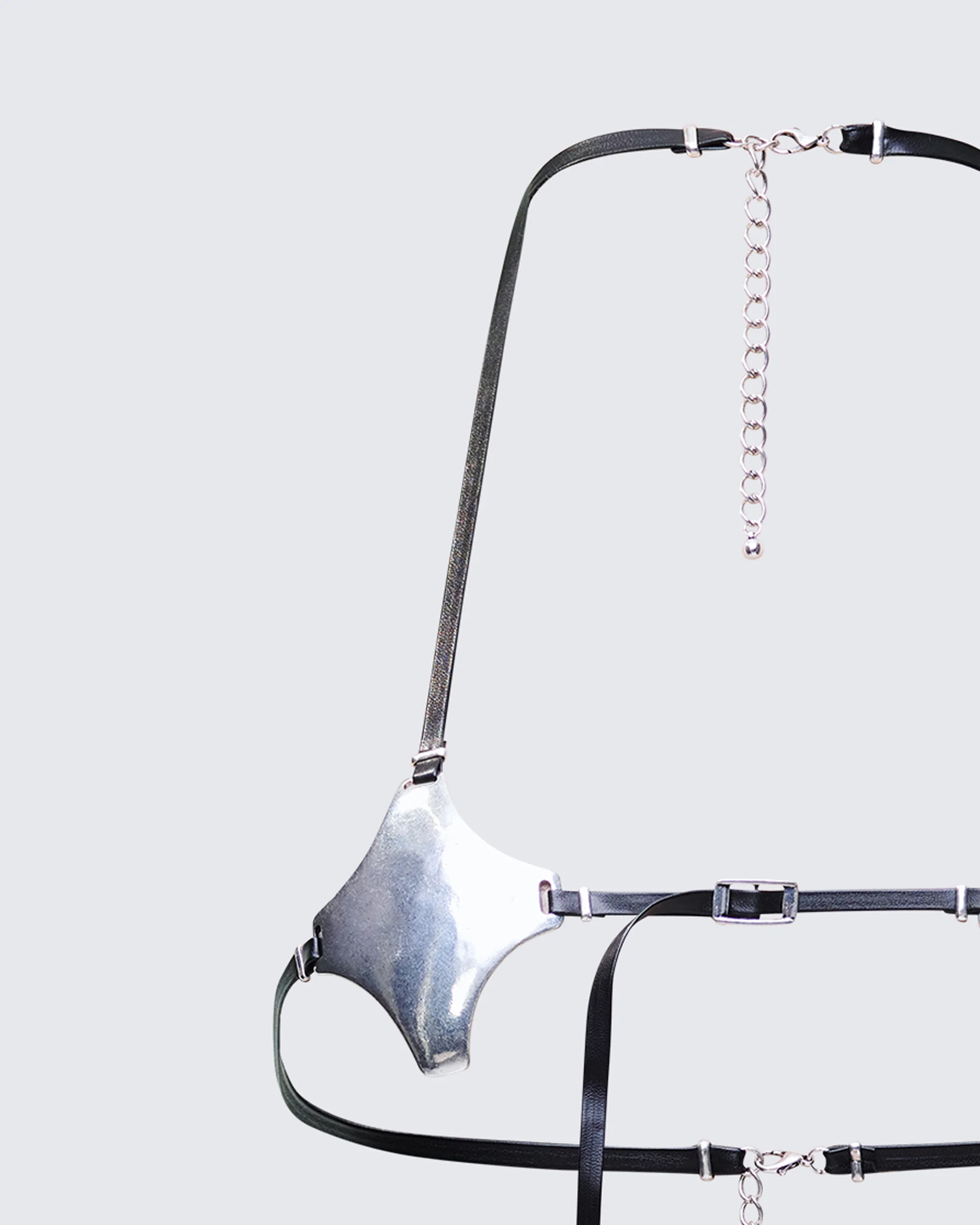 Saria Silver Metal Bralette - Image 6