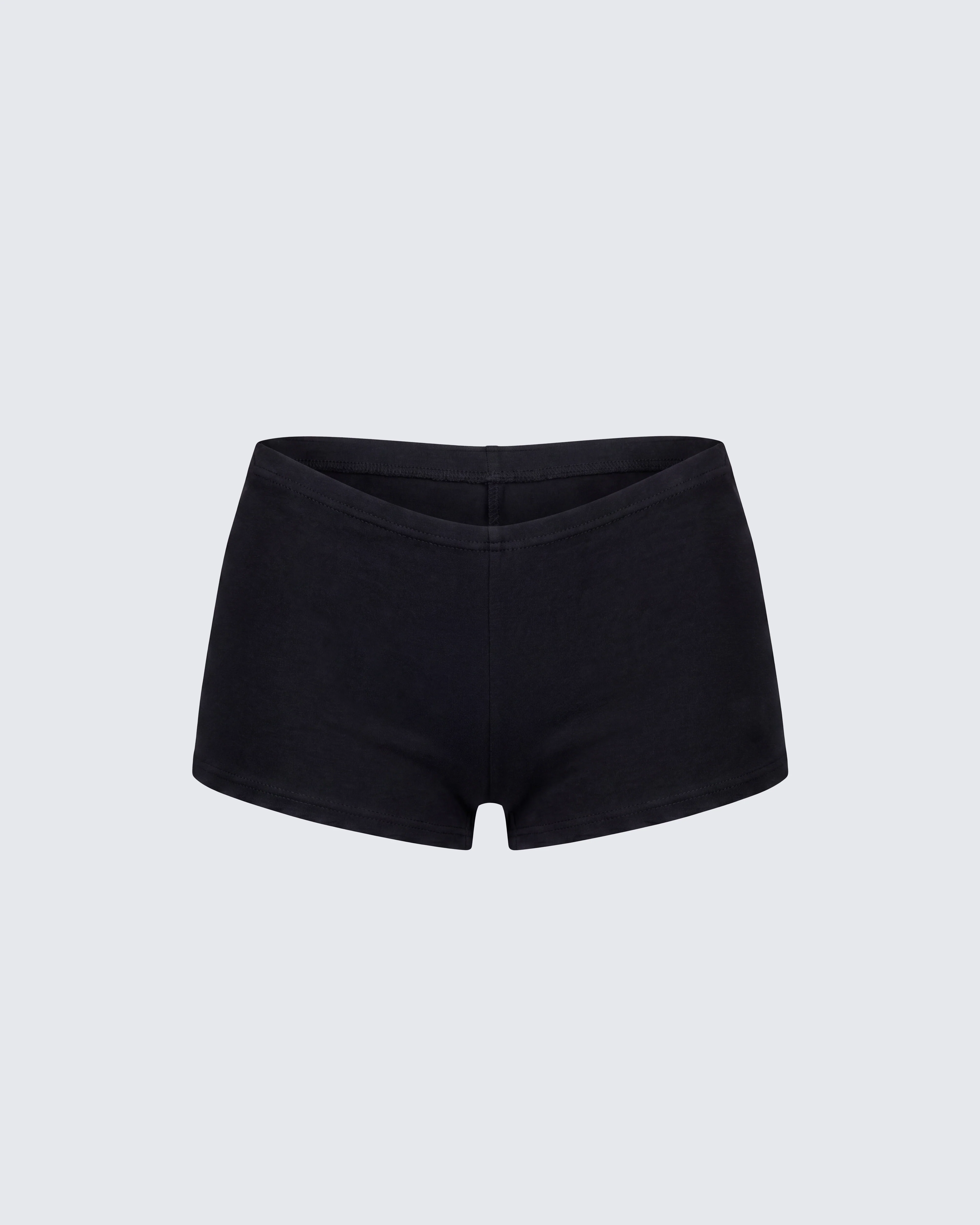 Shemoi Black Jersey Micro Shorts