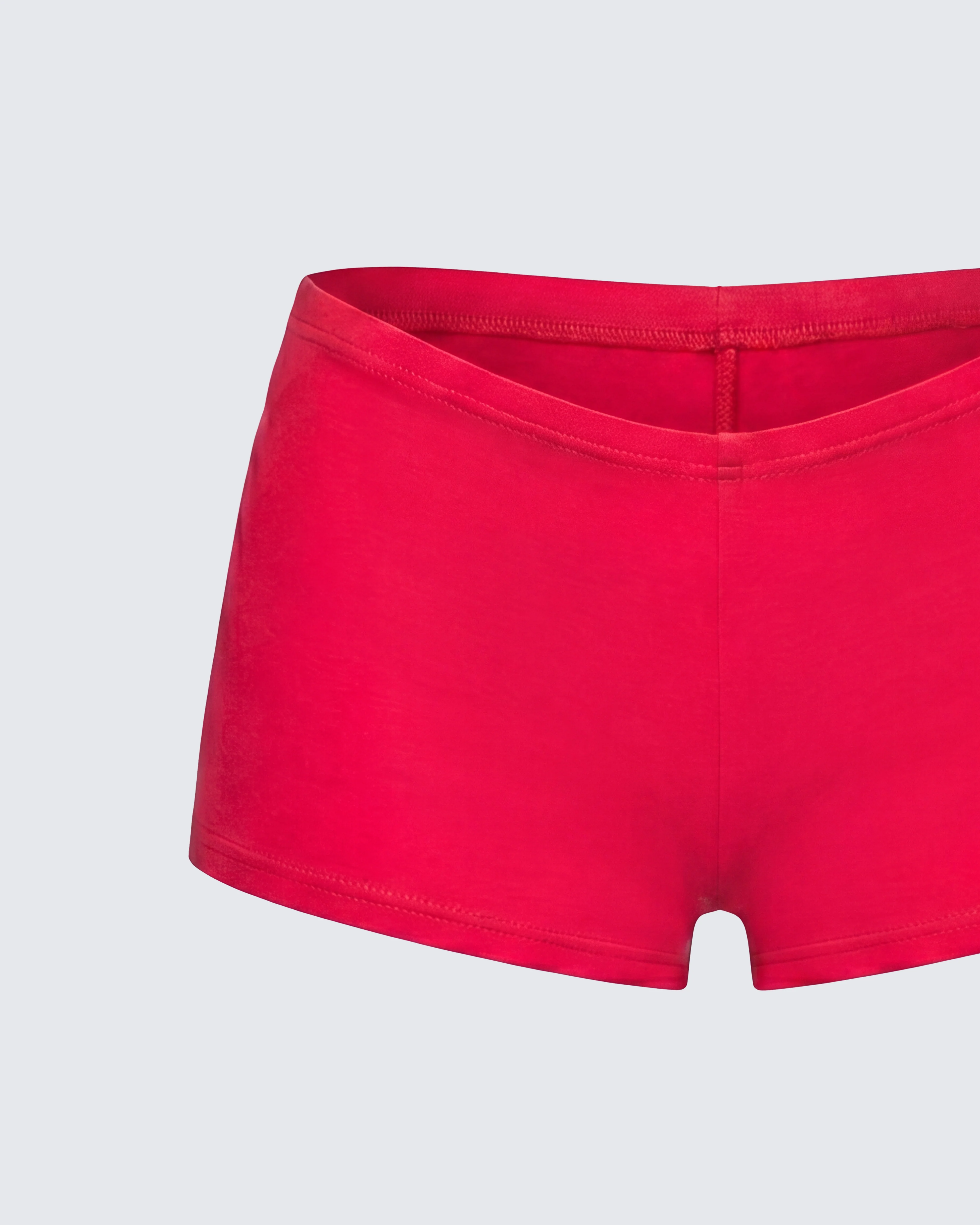 Shemoi Red Jersey Micro Shorts - Image 6