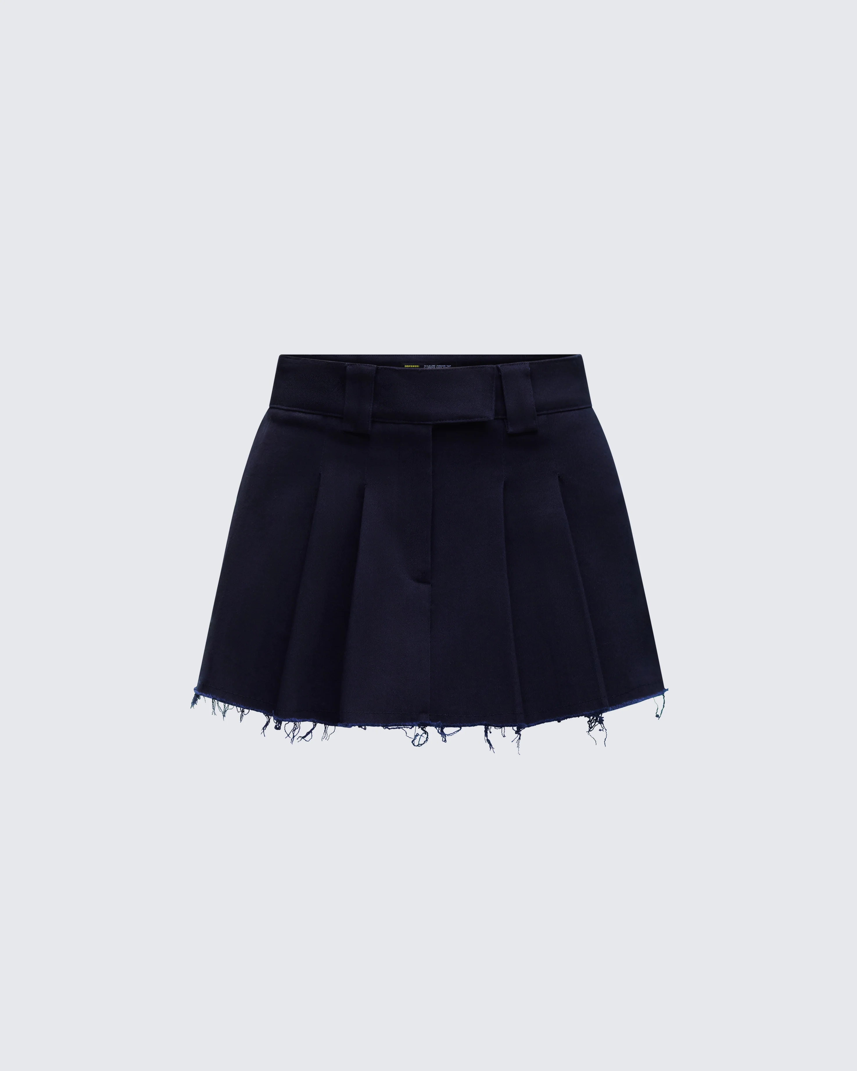 Svetlana Navy Twill Mini Skirt