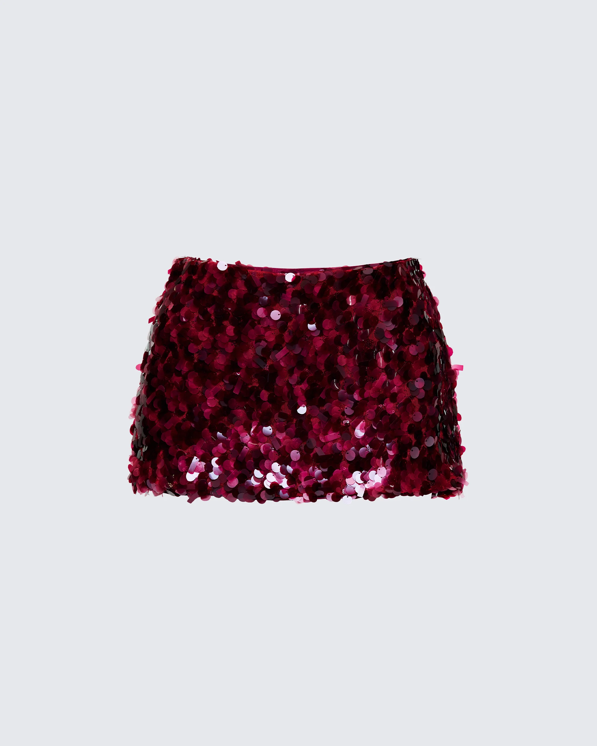 Twila Purple Shell Sequin Mini Skirt