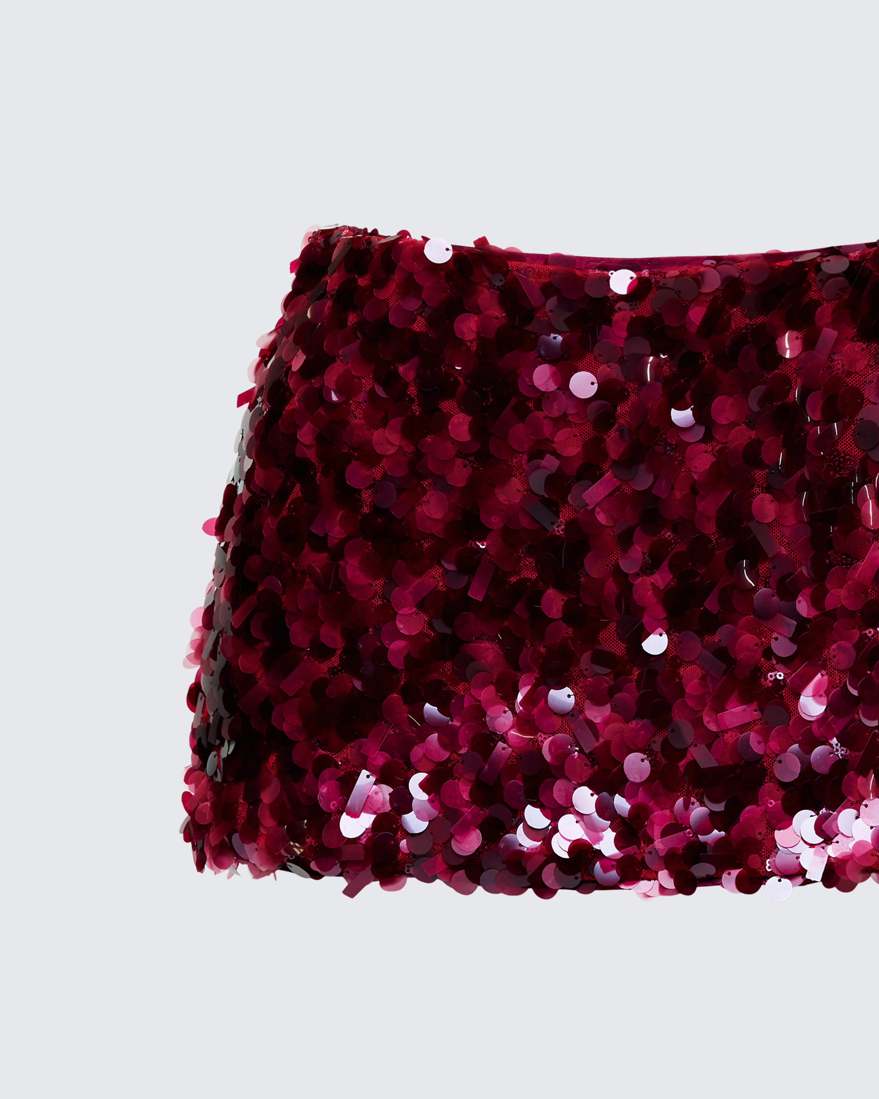Twila Purple Shell Sequin Mini Skirt - Image 6