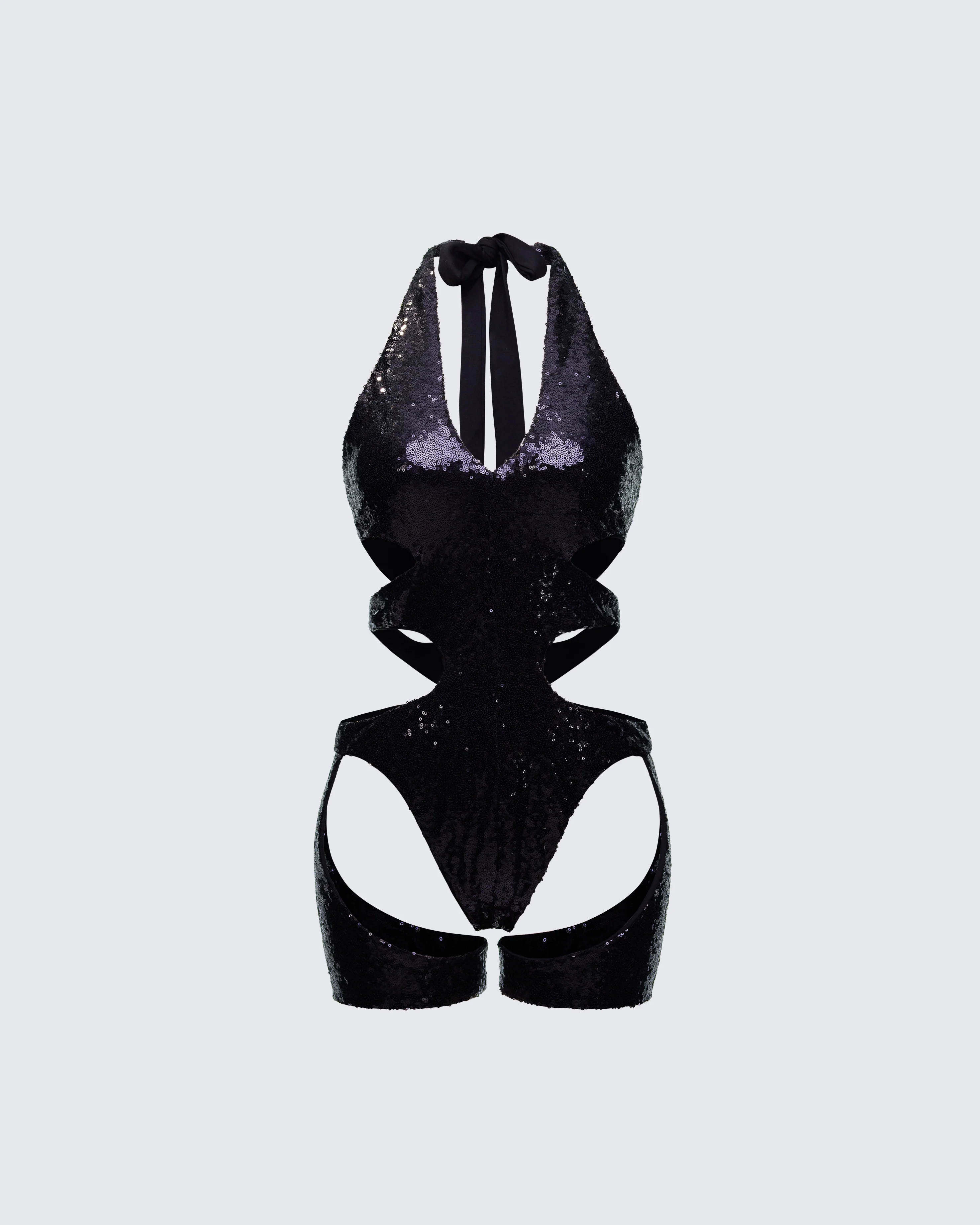 Vivian Black Cut Away Playsuit