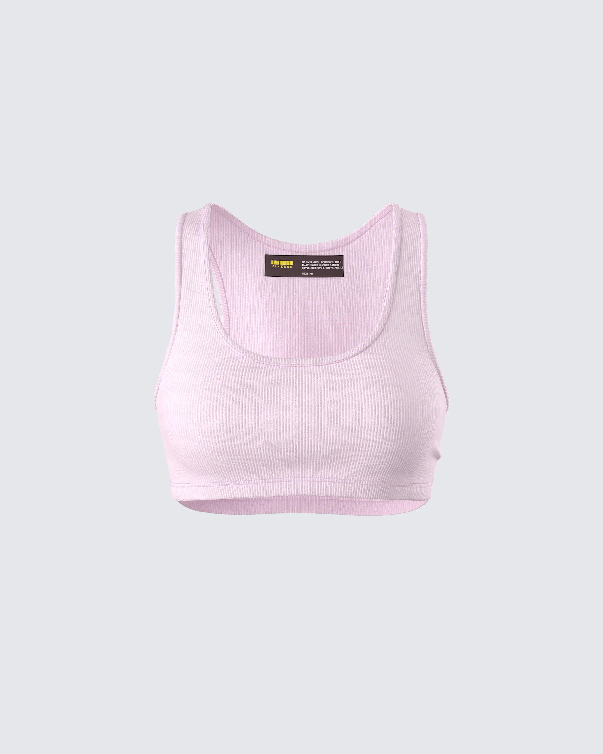 Waverly Pink Ribbed Tank Top