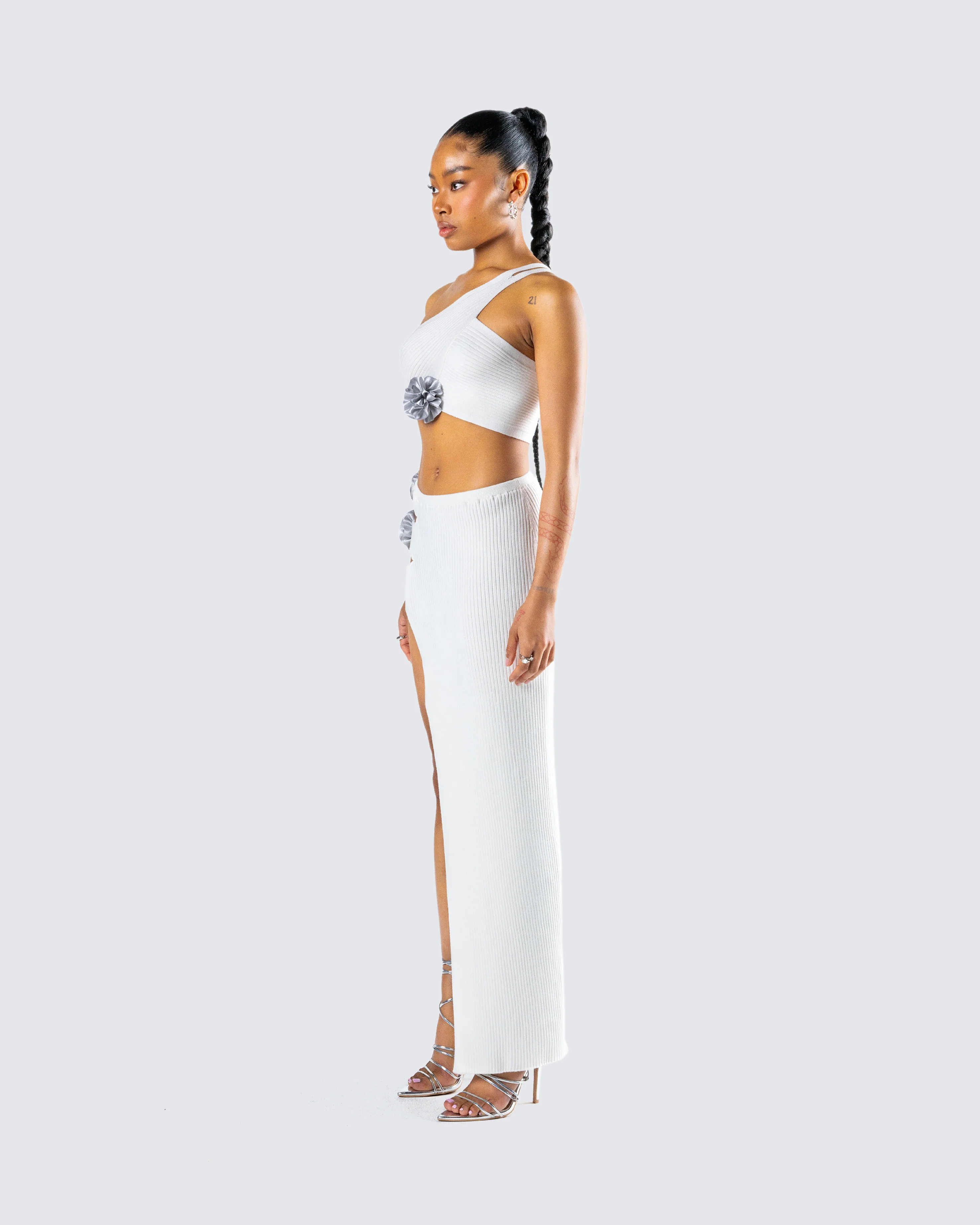 Yuka White Knit Set - Image 5