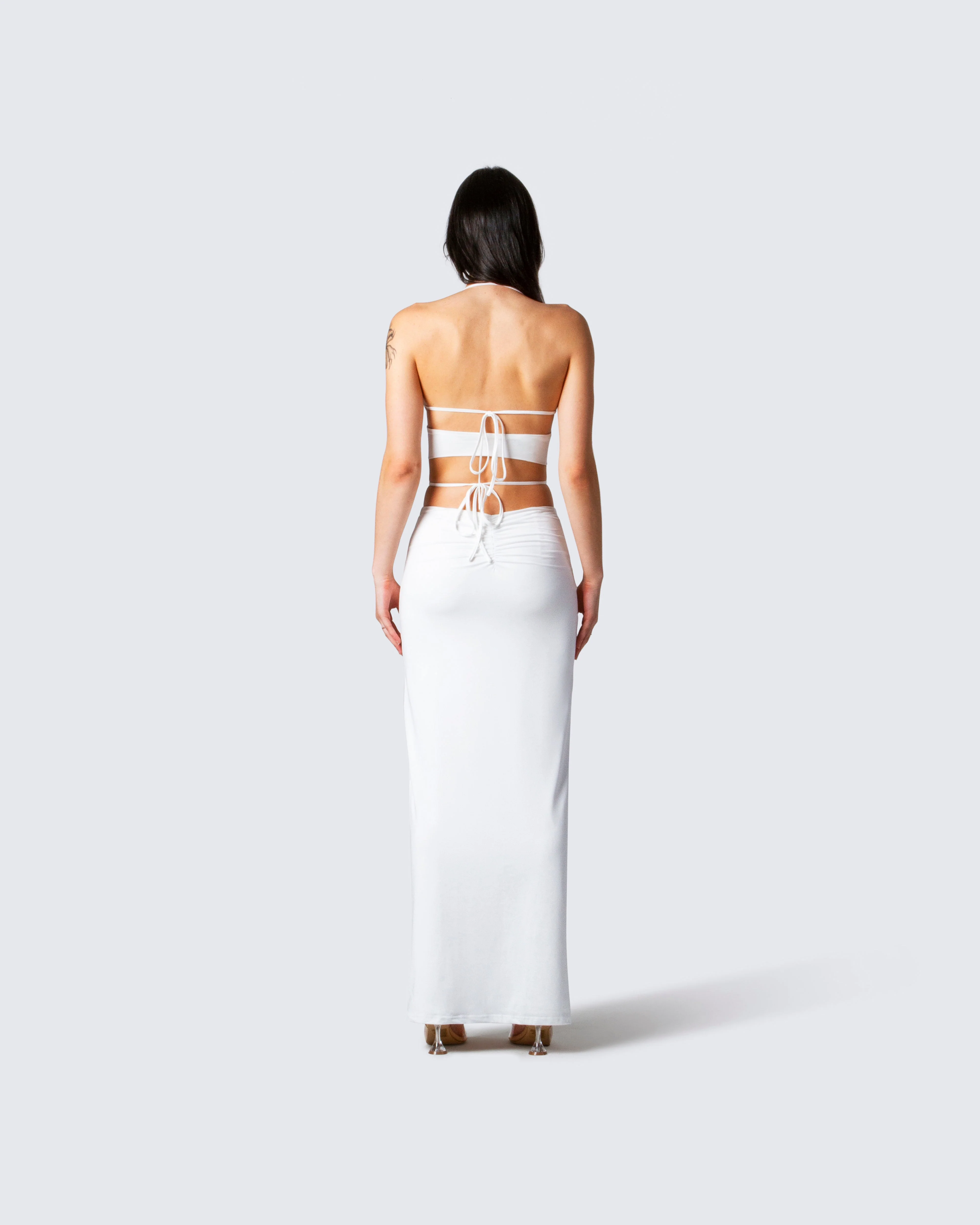 Zeke White Criss Cross Top - Image 6